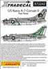 Xtradecal 1/72 scale A-7 Corsair II Pts 1, 2 and 3 Decal Review by Mark Davies: Image