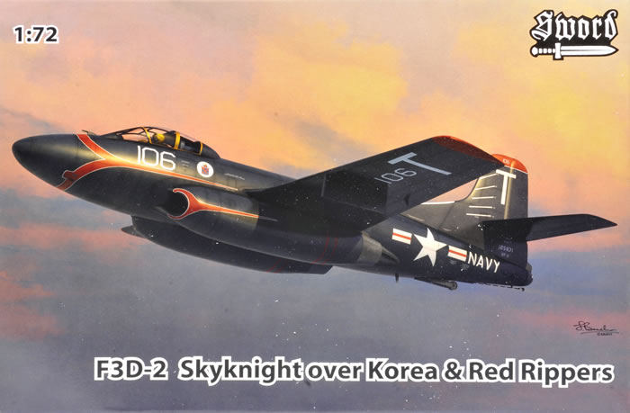 SWORD 1//72 F3D-2 Skyknight over Korea/&Red Rippers plastic kit