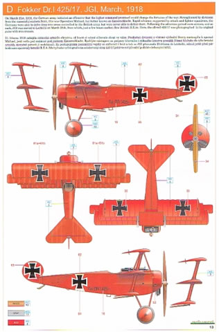 Der rote Flieger (Fok.DrI+Albat.D.V.) Eduard 1136