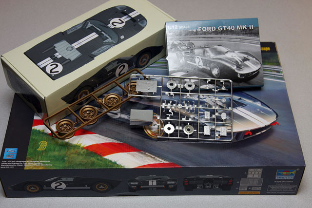Trumpeter 1/12 ford gt40 mkii review #8