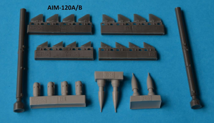 Eduard Brassin 1:72 AIM-120A/ B Amraam Resin Detail Set #672220