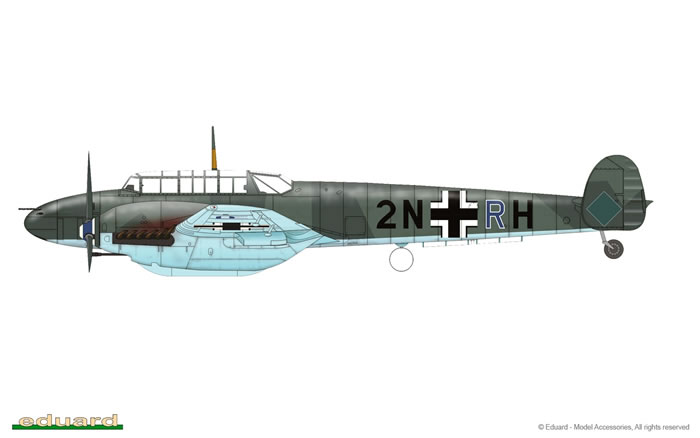 Eduard Brassin 1/48 Messerschmitt Bf110C/D Main Undercarriage Wh 