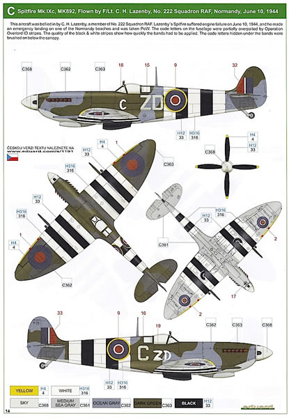 Eduard 2125 D-Day Supermarine Spitfire Mk IX Longest Day Inc 2 x Kits Ltd Ed 