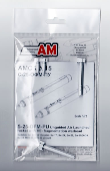 warhead 1/72 Advanced Modeling AMC72015-2 S-25L guided missiles w/ HE-fragment
