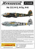 Xtradecal Item No. X72248 - Heinkel He 111 H-5, H-5y & H-6 Decal Review by Mark Davies: Image