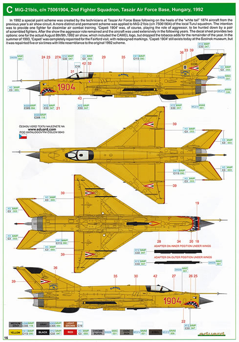 Eduard Kit No. EDK11135 - MiG-21bis Around the World Limited Edition Review by David Couche: Image