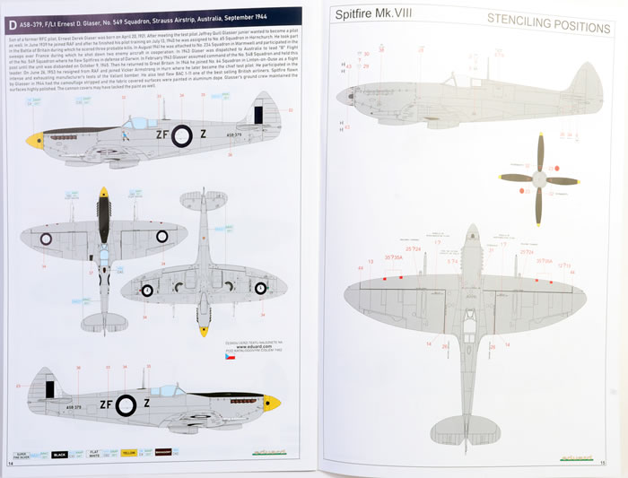 Eduard 1/72 Model Kit 7442 Supermarine Spitfire Mk.VIII Weekend Edition 