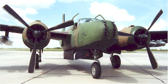 Piani E Template In Scala 1/9 Per Douglas A-26 / B-26K Invader – Apertura 96″ – Nuovo