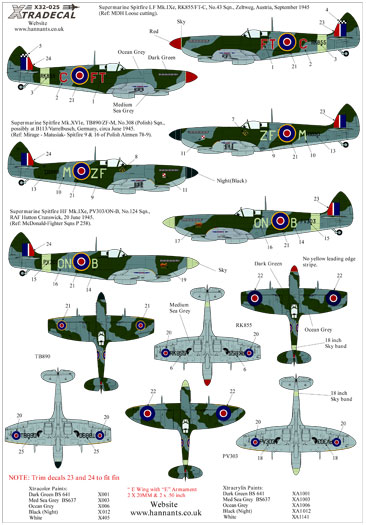 Spitfire IXe Decal Preview (Xtradecal 1/32)