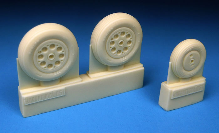 Barracuda Cast 1/48 Meteor Mk. 8 Main and Nose Wheel Set - BR48304