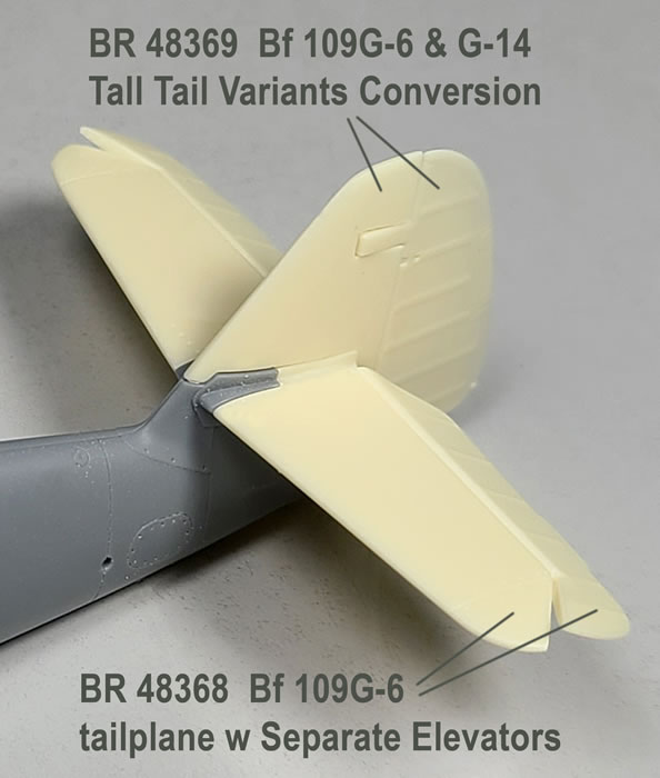 BarracudaCast 1/48 BR48368 Bf 109G-6 Horizontal Tailplanes w/Separate Elevators for Tamiya for Tamiya BarracudaCast 1/48 BR48368 Bf 109G-6 Horizontal Tailplanes w/Separate Elevators for Tamiya for Tamiya