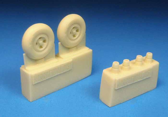 Barracuda Cast 1/72 Spitfire Four Slot Mainwheels - BR72315 Barracuda Cast 1/72 Spitfire Four Slot Mainwheels - BR72315