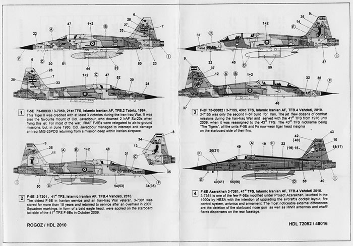 Colorado Decals 1/48 Northrop F-5E No 2 # 48037 