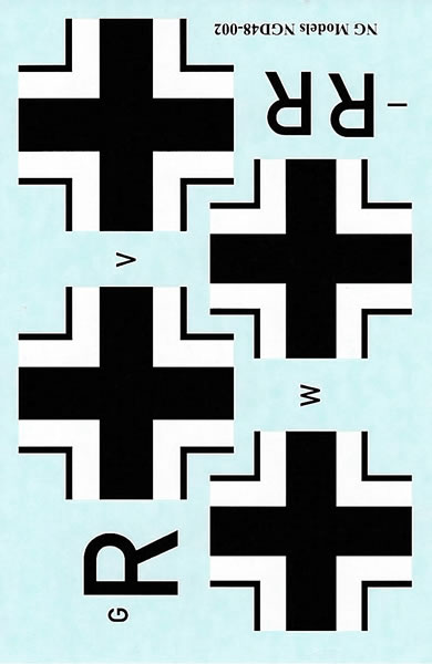 thumbnail image 2 of JU87D Stuka Decals – Black Die-Cut Sticker Set For Cox .049 Model (Replica) 2 of 4