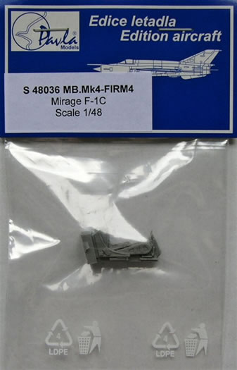 4-FIRM4 Pour Mirage F1C pour Italeri Kit #S48036 Pavla 1/48 Martin Baker Mk 
