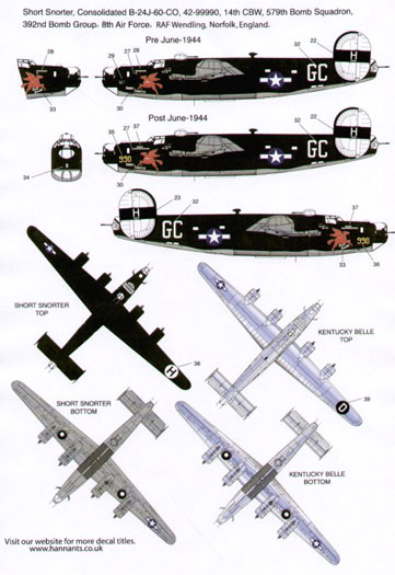 B-24J Decal Review by Mick Evans (Xtradecal 1/72)
