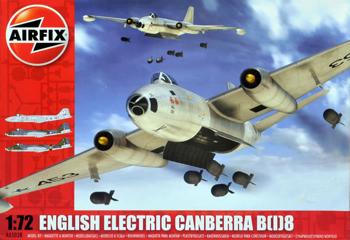 British Canberra B6 Bomber 1/72 Scale Plastic Model Kit. S & M Models 