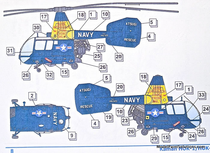 AMP Models 1/48 KAMAN HOK-1 HUK-1 U.S Navy and Marine Corps Helicopter