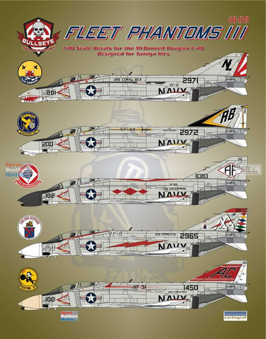 Tamiya 61121 1/48 F-4B Phantom II – McDonnell Douglas Plastic Model Kit