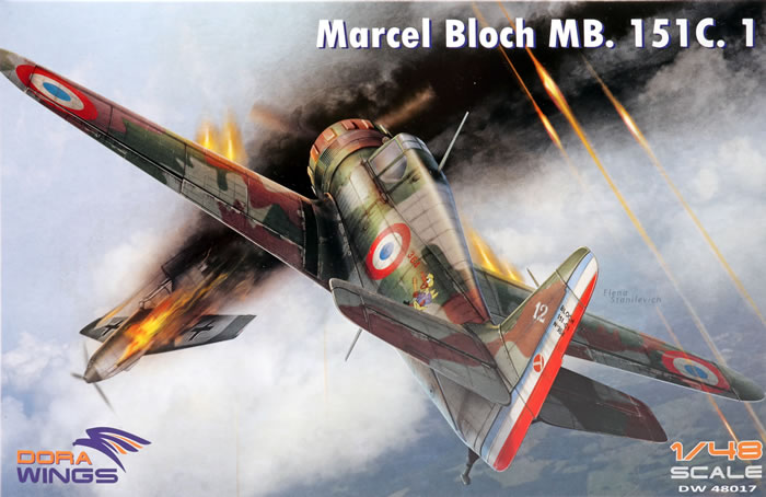 Dora Wings 1/48 Scale Bloch MB.151C.1 kit - DW48017 Dora Wings 1/48 Scale Bloch MB.151C.1 kit - DW48017