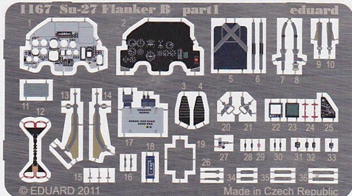 Eduard Limited Edition Kit No. 1167 - Sukhoi Su-27 Flanker B