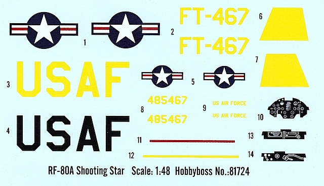 HobbyBoss 1/48 RF-80A Shooting Star # 81724