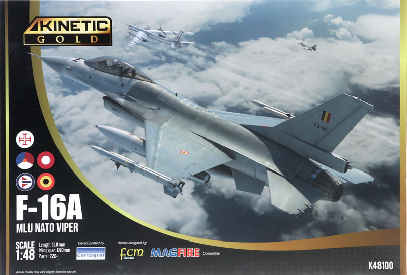 KIT F-16A com cores da FAP - Escala 1:48 - K48100 - Kiosque da