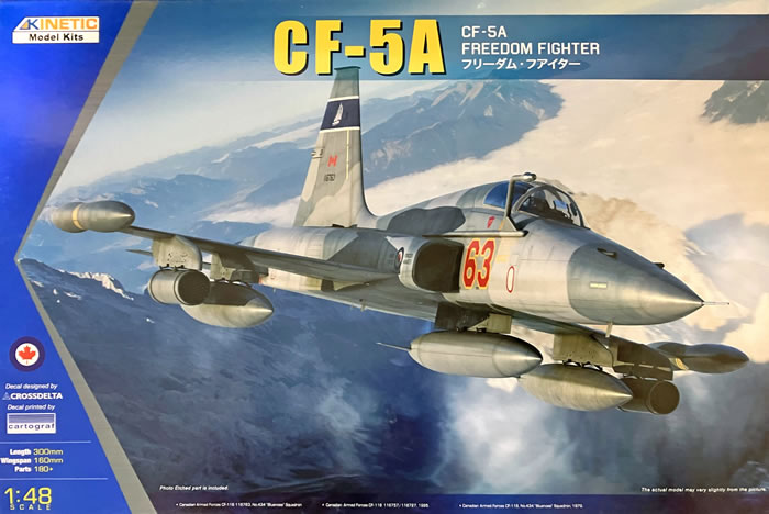 Kinetic Model Kits Item No. K48109 - CF-5A Freedom Fighter Kinetic Model Kits Item No. K48109 - CF-5A Freedom Fighter