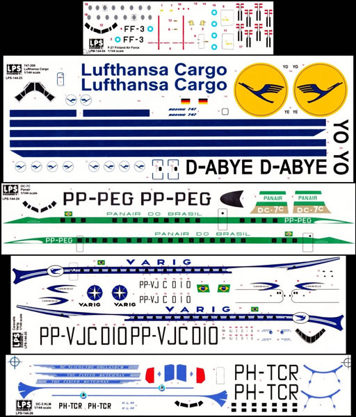 LPS Decals 1/144 DOUGLAS DC-3 Panair Do Brasil S.A. 
