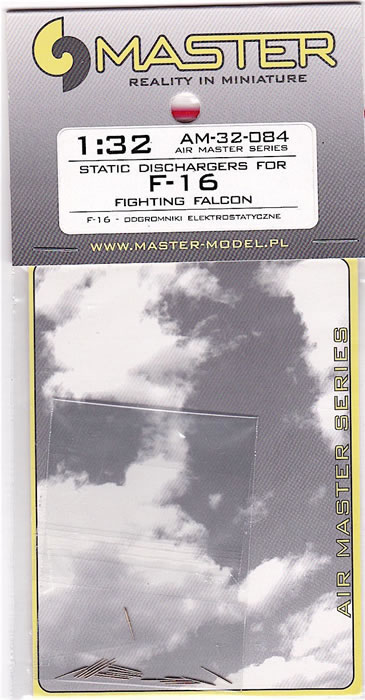 Master 48112 1/48 Metal Static dischargers for F-16 16pcs+2spare C 