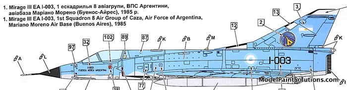 thumbnail image 2 of Modelsvit 72045 1/72 Mirage III E Fighter-Bomber Plastic Model Kit – Unassembled, Unpainted 2 of 5