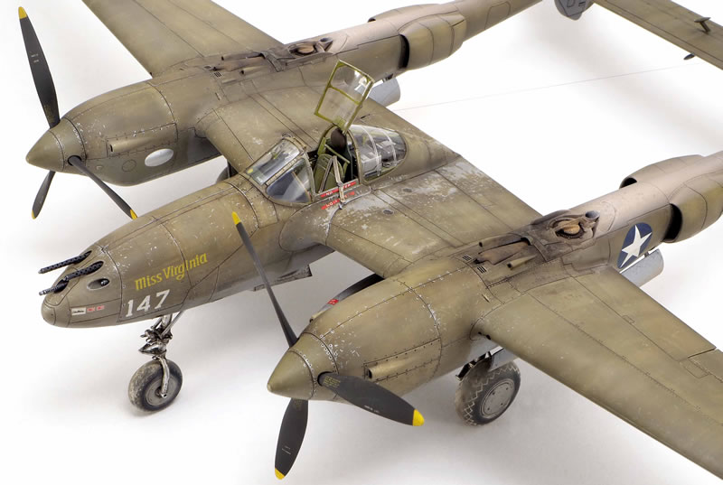 1/48 Squadron Crystal Clear Canopy - Lockheed P-38F/G/H Lightning (Hasegawa)