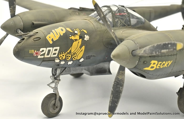 Tamiya 1/48 P-38H Lightning by Mat Mathis