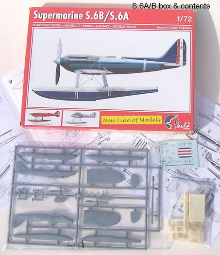 Supermarine S-6B Novo F164 76005 1:72 kit 1976 