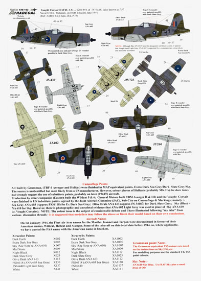 Aircraft Fleet Air Arm Service Part 1 Xtra Decals 1/48 YANKS WITH ROUNDELS U.S